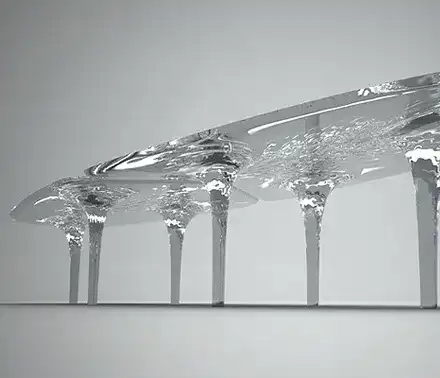 Създадоха уникална маса от вода (СНИМКИ)