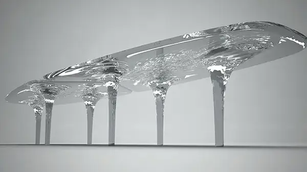 Създадоха уникална маса от вода (СНИМКИ)