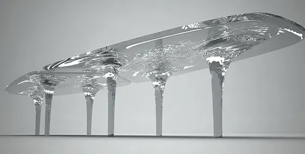 Създадоха уникална маса от вода (СНИМКИ)