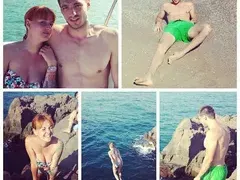 Рут и Любо се забавляват на плажа! (СНИМКИ)