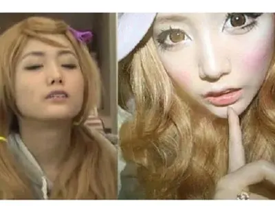 Лудост! Вижте както направи 20-годишно момиче с лицето си