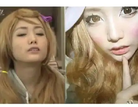 Лудост! Вижте както направи 20-годишно момиче с лицето си