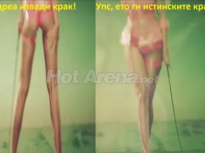 КУРИОЗЕН ПРОВАЛ на Андреа! Прецакаха клипа й, лъсна истината за „дългите“ й крака (СНИМКИ)