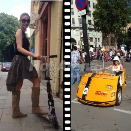 УНИЖЕНИЕ! Докато Иван води Ирина по чужбина, Вихра джитка с тротинетка (СНИМКИ)