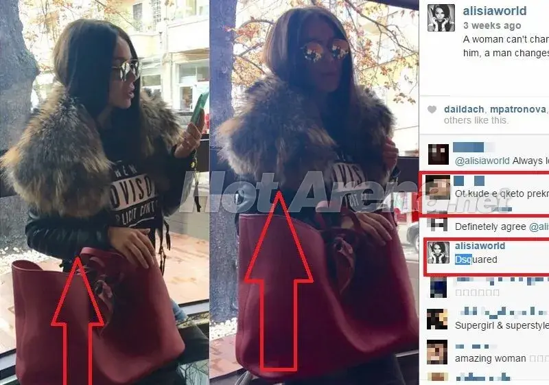 Голям резил! Хванаха Алисия да лъже за яке (СНИМКИ как купува менте, а го представя за оригинално)