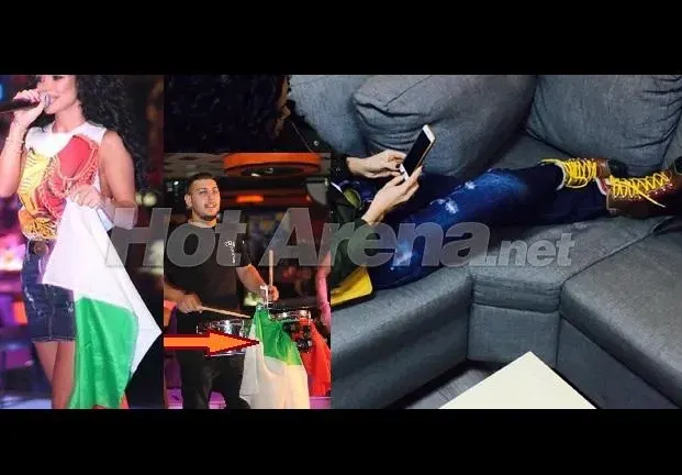 Мария се изгаври с родното знаме (+Невъзпитано качва краката си върху мебели с обувките)