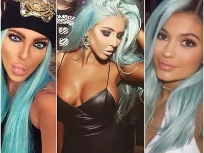 Мега модерно! Андреа и сестрата на Кардашиян с еднакви прически – мятат сини гриви (Гаджето на Кубрат хвърли ръкавицата и към Карлеуша)