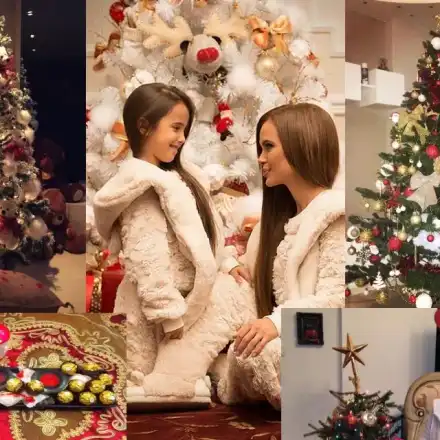 Звездни коледни украси! Мария, Моника и Цвети Янева с приказни елхи! (Вижте най-оригиналните празнични СНИМКИ)