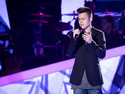 Джъстин Бийбър на сцената на „Гласът на България“