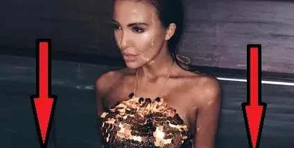 Николета скри най-милото си под златен ръчно изработен бански! Ето какъв разкрач показа (СНИМКА)