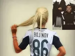 Божинов обля в сълзи секси фенка на Партизан: Искам си го обратно в Сърбия! (Вижте как се ожали блондинката)