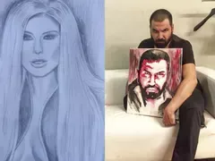 Ето това е любов! Фенове трогнаха Азис и Андреа, като ги нарисуваха! Виж и двата портрета ТУК