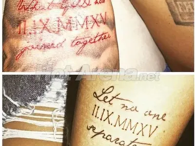 Идилия! Благо и Есмер лъснаха с нови татуировки, за да не забравят кога са се оженили! (Защо детето не фигурира в сметките им?)