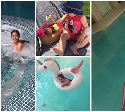 Мария – леля мечта! Ето как забавлява дъщеря си Марая и племенницата Йордана (+Лични снимки от басейна)