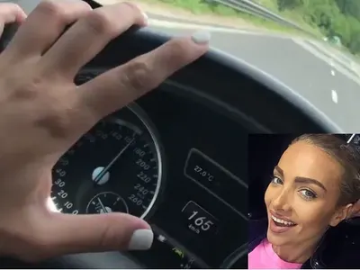 Златка Райкова цепи със 165 на магистралата на път към София! В колата на блондинката дъни чалгата на Алисия