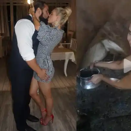 Кечистът Русев и съпругата му Лана доят крави в пловдивско село за американско реалити! Отпразнуваха 1 година от сватбата (СНИМКИ)