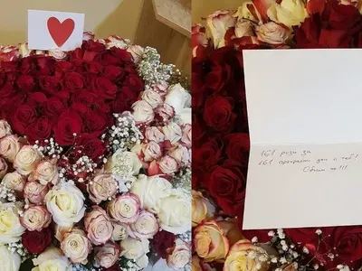 Уникален жест! Приятелят на Емануела й подари 161 рози за ЧРД! В букета има и картичка, ВИЖТЕ ТЕКСТА (Снимки)