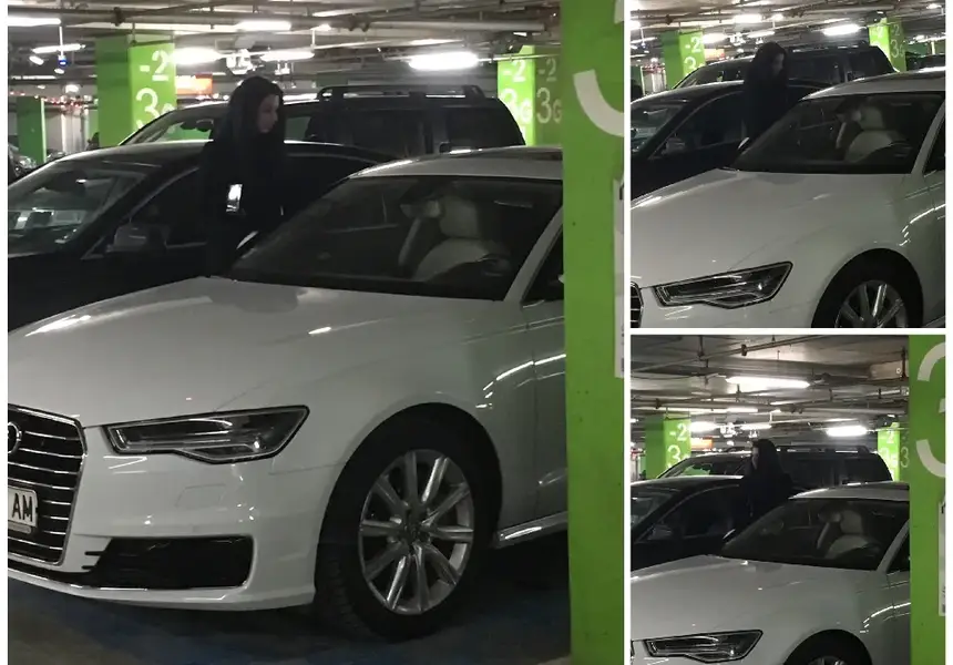 Приятелят на Мис Силикон 2016 гази закона! Вижте къде паркира в мола