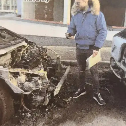 Подпалиха кабриолета на Крум (ВИДЕО)