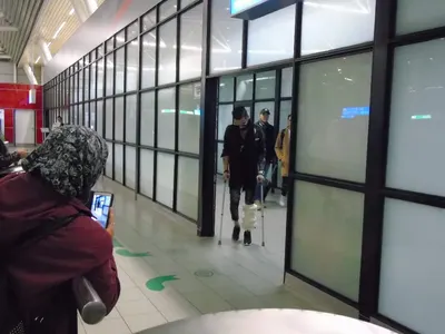 Джино предизвика фурор на летището (Фенове на опашка да се снимат с любимеца си)