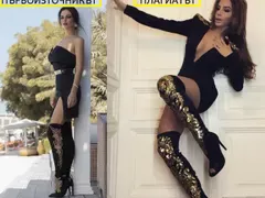 Скандал! Есил Дюран се прави на дизайнер като КРАДЕ дрехи! (Снимки на оригинала и ментето)