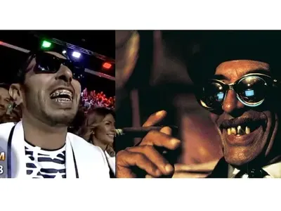 100 Кила двойник на Гърга Питич! Приликата между рапъра и култовия кръстник от „Черна котка, бял котарак“ е поразителна