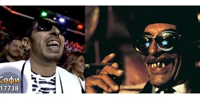 100 Кила двойник на Гърга Питич! Приликата между рапъра и култовия кръстник от „Черна котка, бял котарак“ е поразителна