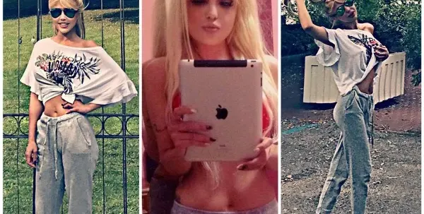 Адриана се показа неглиже! Вижте я без грим, по анцунг и джапанки