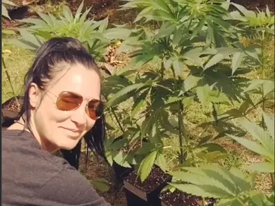 Цеци Красимирова гледа канабис