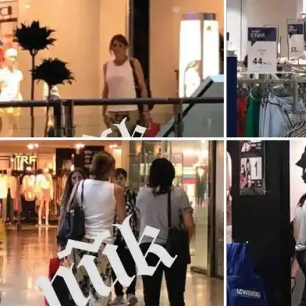 Деси Радева пълни торби в столичен мол