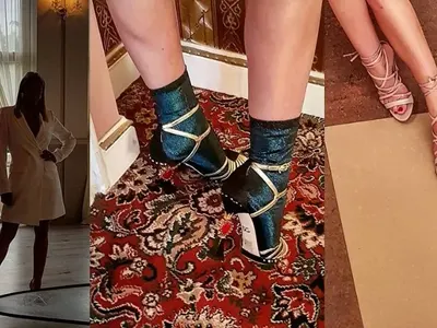 Емилия излезе от траура! Почна да се фръцка като кифла с Dolce & Gabbana  (Снимки)