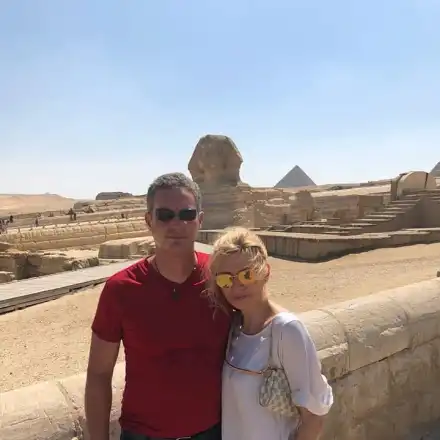 Лилия Маравиля на гости при мумиите