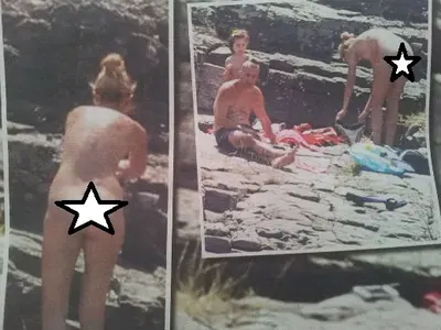 Дони и Нети вече не са нудисти, а будисти на плажа (Снимки за възрастни)