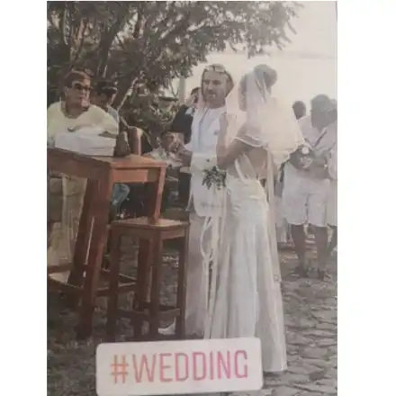 Коцето Калки се ожени на остров! Взе Мартина, а синът им беше шафер