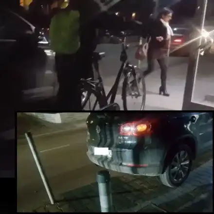 Цветанка Ризова паркира като мутреса! За малко да сгази велосипедистка,