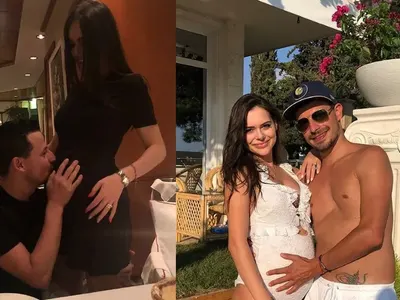 Ето я бременната снаха на Доган! Демир и Памела кръщават сина си на дядо му Ахмед