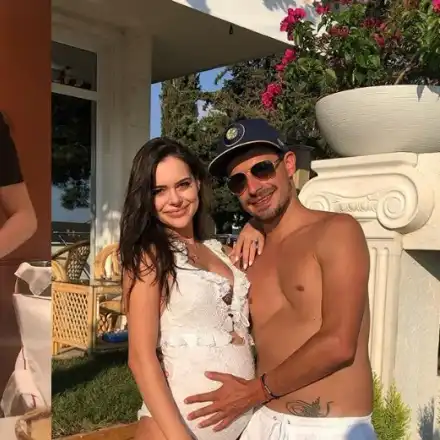 Ето я бременната снаха на Доган! Демир и Памела кръщават сина си на дядо му Ахмед