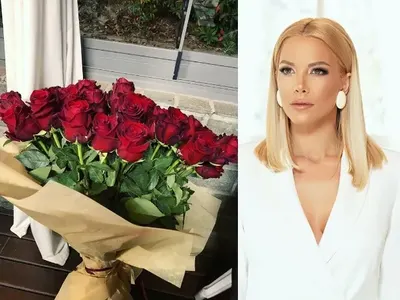 Жорж Башур засипва Емилия с рози