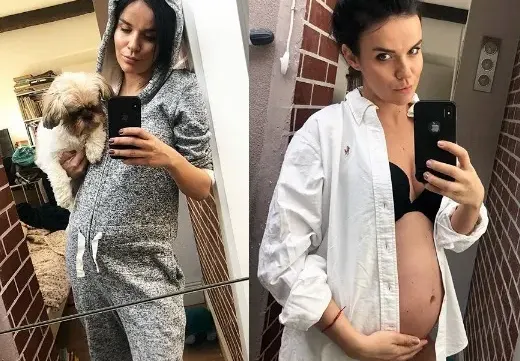 Мона показа бременно коремче