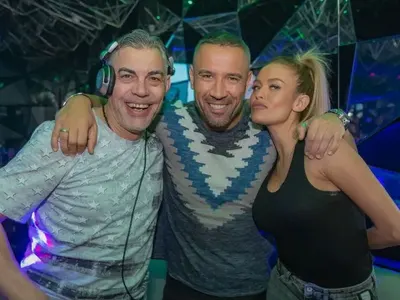 Папи Ханс бръмчи с гаджето на Петя Дикова, задява Ева Веселинова (Снимки)