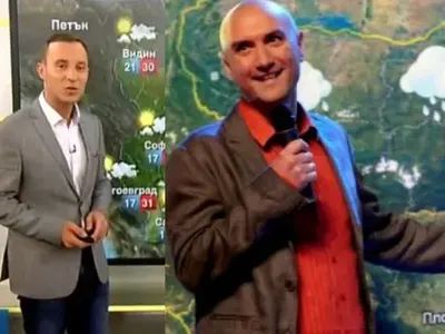 Василковски имитира Емо Чолаков! Синоптикът на Нова подражава на конкурента си от Би Ти Ви в шегите