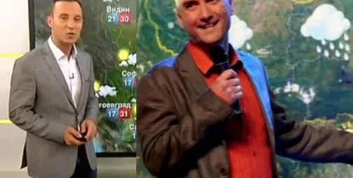 Василковски имитира Емо Чолаков! Синоптикът на Нова подражава на конкурента си от Би Ти Ви в шегите