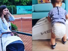 Цвети Пиронкова прави бебето тенисист