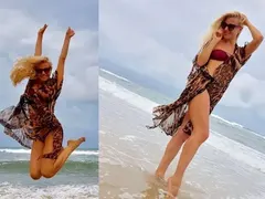 Маги на Слави остана без мъж и побърза да захвърли дрехите! Ето какви стройни крака показа във Виетнам