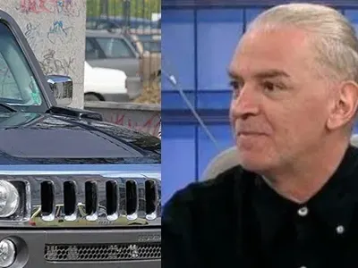 Ники Сотиров с „Хамър”  като на убиеца Стависки