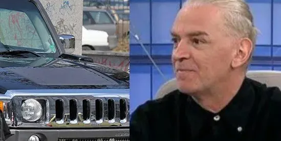 Ники Сотиров с „Хамър”  като на убиеца Стависки