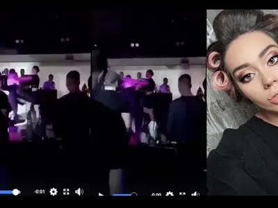 Биляна Лазарова в нов скандален екшън: Скочи на бой на фенка, докато пее на сцената (Виж файтаджийското ВИДЕО)