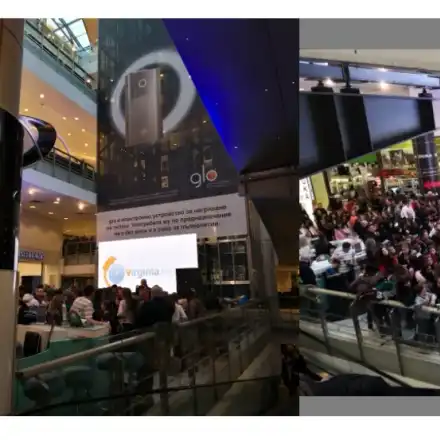 Голяма простотия в The Mall на Цариградско шосе! Кой идиот позволи на концерт на Дара, Павел и Венци, стотици деца да се облъчват по-брутален начин с реклама на цигари?