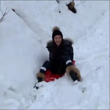 Преслава на шейна в снега