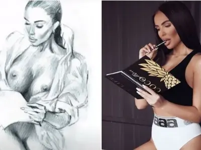 Леонардо ди Каприо рисува Николета Лозанова дибидюс (Горещо фото)